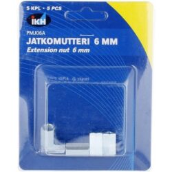 IKH JATKOMUTTERI M6 5KPL IKH JATKOMUTTERI M6 5KPL