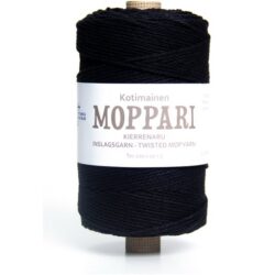 Moppari kierrenaru musta 1kg Moppari kierrenaru musta 1kg