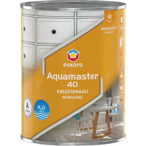 Eskaro aquamaster 40 valkoinen kalustemaali 0 | säästötalo latvala