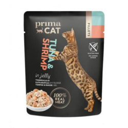 Primacat fillets tonnikala ja katkarapu hyytelÖ 50g Primacat fillets tonnikala ja katkarapu hyytelÖ 50g