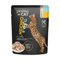 Primacat fillets tonnikala ja kana hyytelÖ 50g Primacat fillets tonnikala ja kana hyytelÖ 50g