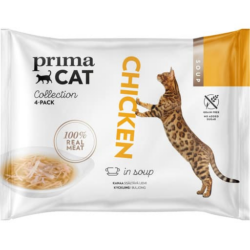 Primacat soup kanalihaa liemessÄ 4x40g Primacat soup kanalihaa liemessÄ 4x40g