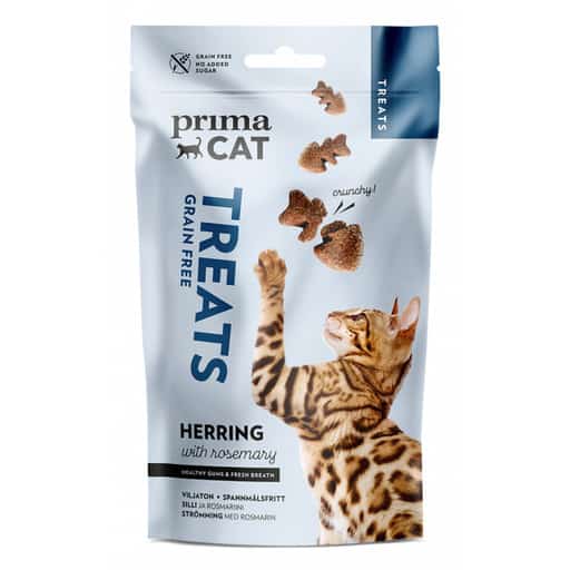 Primacat treats crunchy silli ja rosmariini 40g | säästötalo latvala