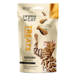 Primacat treats softy kana ja kissanminttu 50g Primacat treats softy kana ja kissanminttu 50g