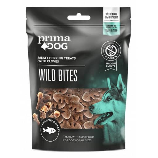 Primadog wild bites silli ja mausteneilikka 100g | säästötalo latvala