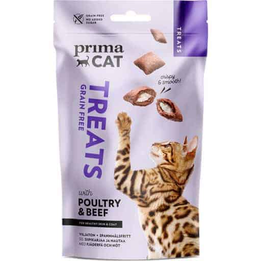 Primacat treats crunchy siipinauta & nauta 40g | säästötalo latvala