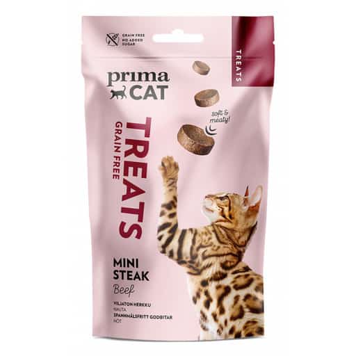 Primacat treats softy nauta minipihvit 50g | säästötalo latvala