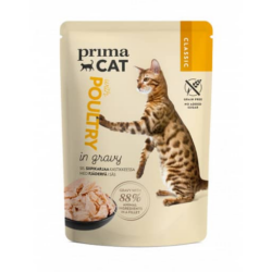 Primacat classic siipikarjaa kastikkeessa 85g Primacat classic siipikarjaa kastikkeessa 85g