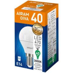 Airam oiva led 40 mainos e14 3000k Airam oiva led 40 mainos e14 3000k