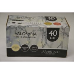 JÄÄkristalli 40led lÄmmin valkoinen ulko- ja sisÄvalosarja JÄÄkristalli 40led lÄmmin valkoinen ulko- ja sisÄvalosarja