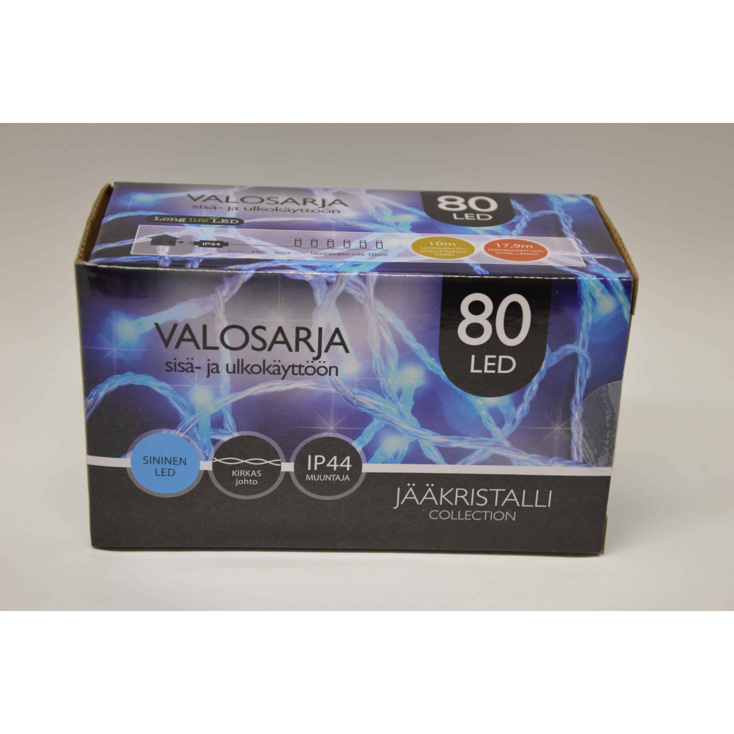 JÄÄkristalli 80led sininen ulko- ja sisÄkÄyttÖÖn | säästötalo latvala