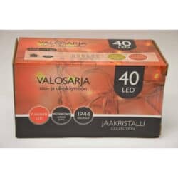 JÄÄkristalli 40led punainen ulko- ja sisÄvalosarja JÄÄkristalli 40led punainen ulko- ja sisÄvalosarja