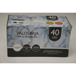 JÄÄkristalli 40led kylmÄn valkoinen ulko- ja sisÄvalosarja JÄÄkristalli 40led kylmÄn valkoinen ulko- ja sisÄvalosarja