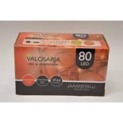 JÄÄkristalli 80led punainen ulko- ja sisÄvalosarja JÄÄkristalli 80led punainen ulko- ja sisÄvalosarja