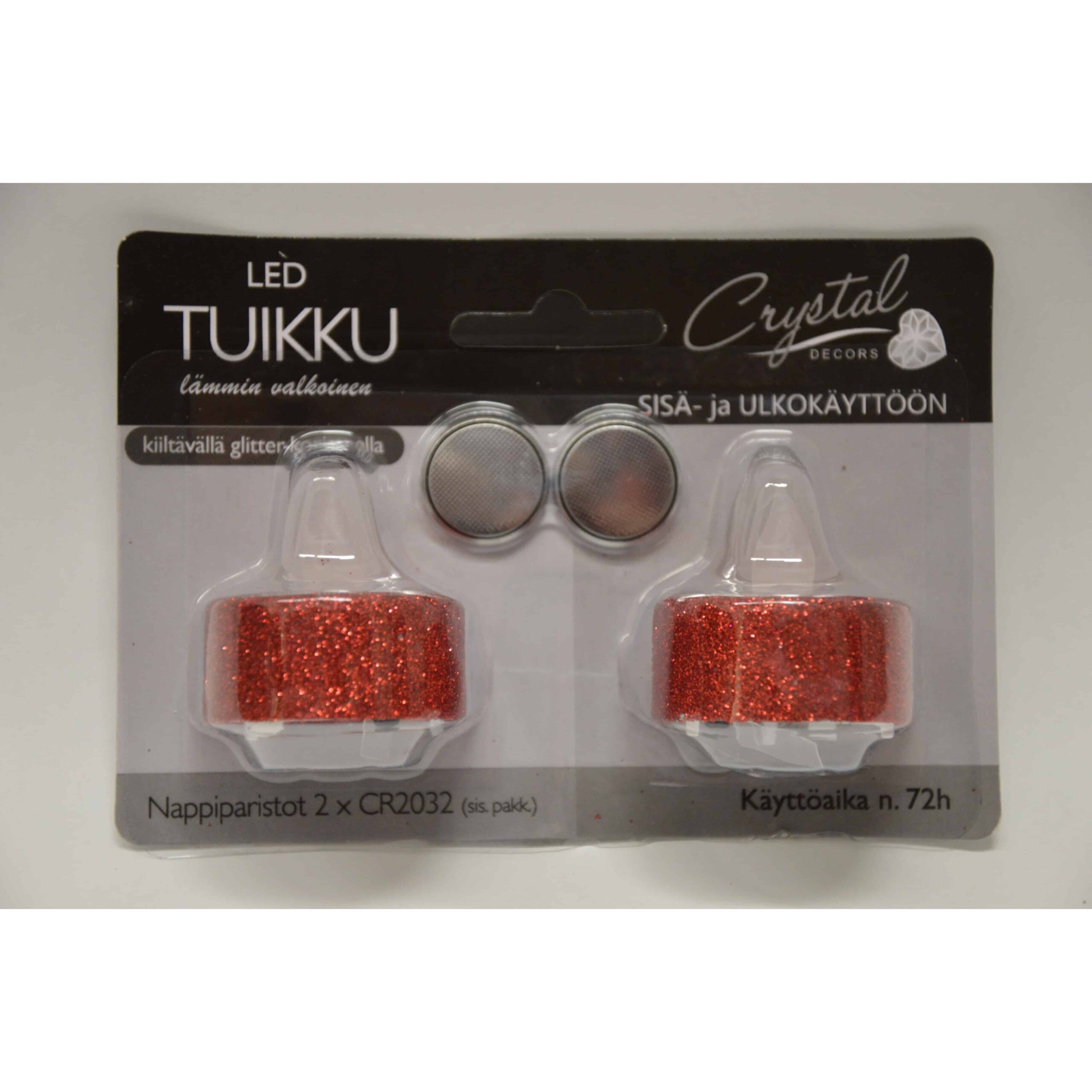 Led tuikkukynttilÄ punainen-glitter 2kpl | säästötalo latvala Led tuikkukynttilÄ punainen-glitter 2kpl | säästötalo latvala