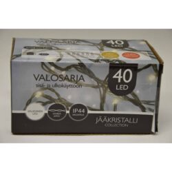 JÄÄkristalli 40led kylmÄn valkoinen ulko- ja sisÄkÄyttÖÖn vihreÄ johto JÄÄkristalli 40led kylmÄn valkoinen ulko- ja sisÄkÄyttÖÖn vihreÄ johto