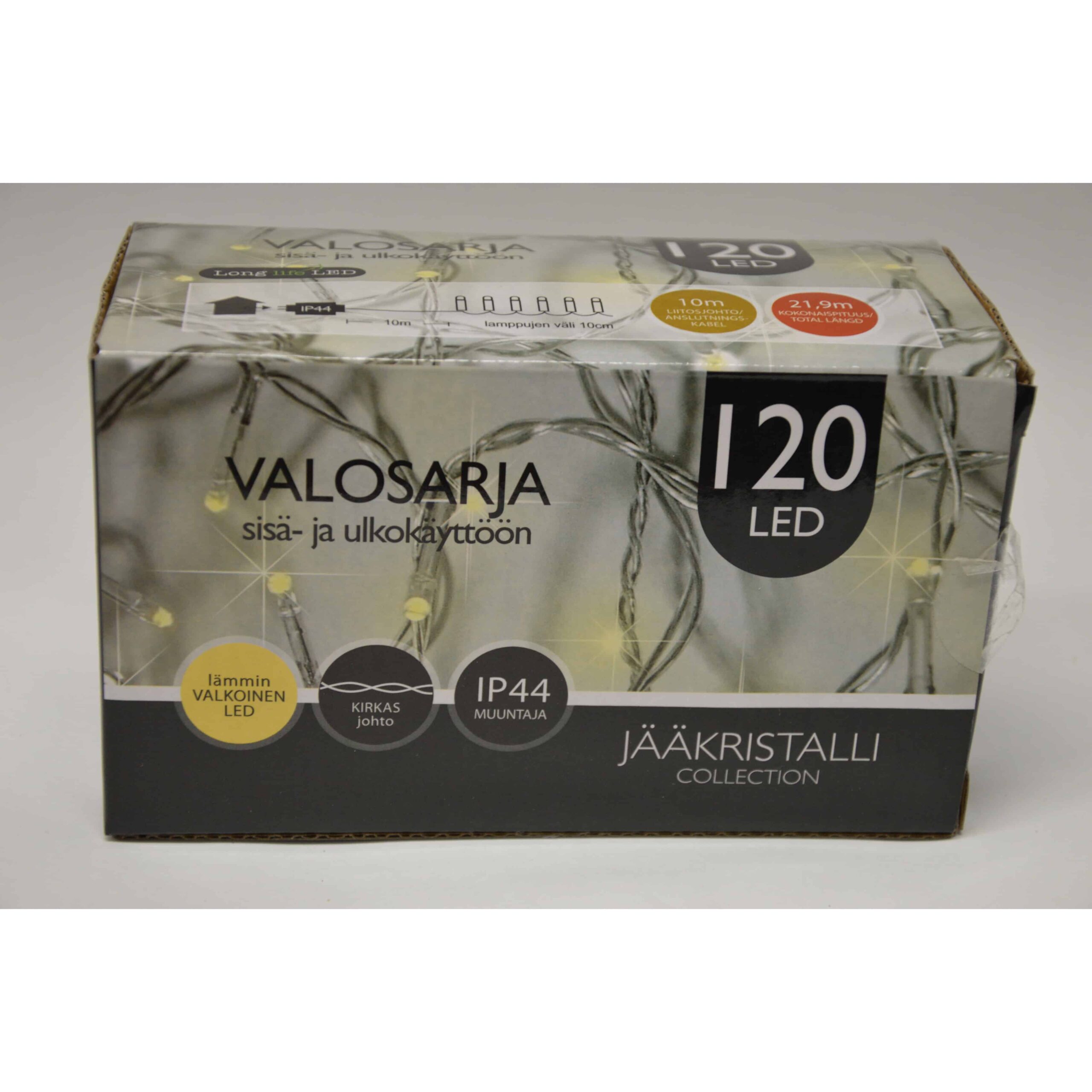 JÄÄkristalli 120led lÄmmin valkoinen ulko- ja sisÄvalosarja | säästötalo latvala