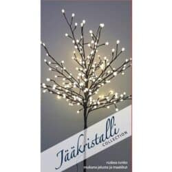 JÄÄKRISTALLI 200LED VALOPUU RUSKEA KORKEUS 150CM