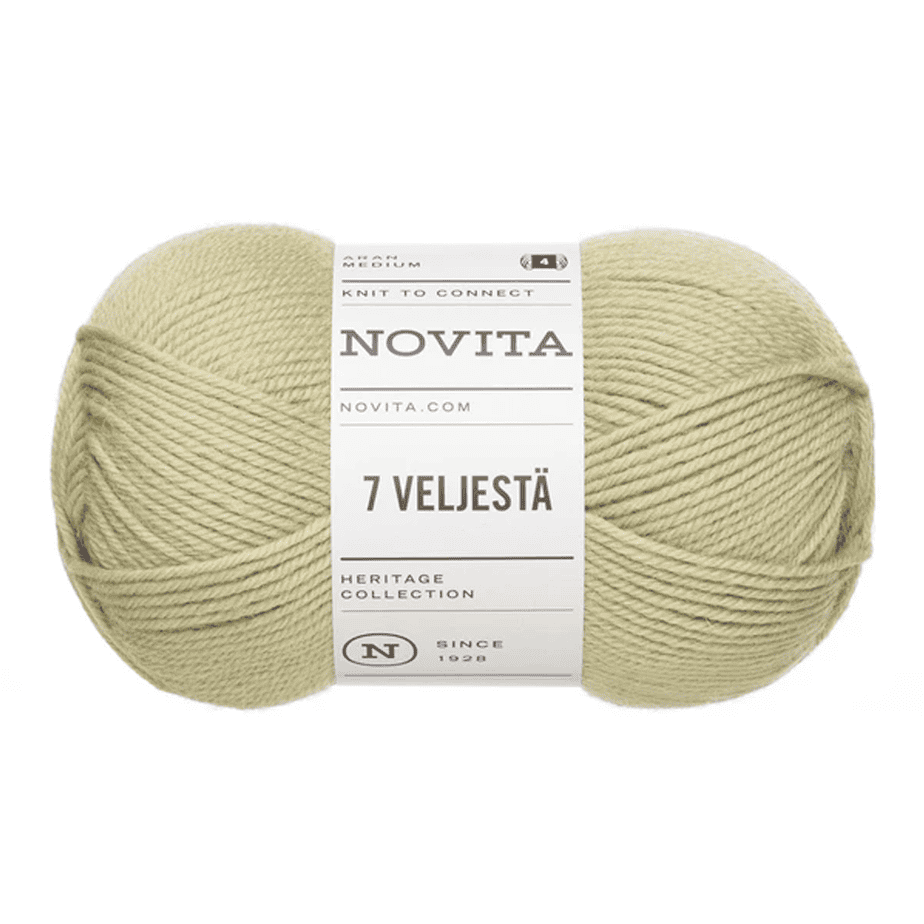 Novita 7 veljestÄ lanka vaalea salvia 100g (3161) Novita 7 veljestÄ lanka vaalea salvia 100g (3161)