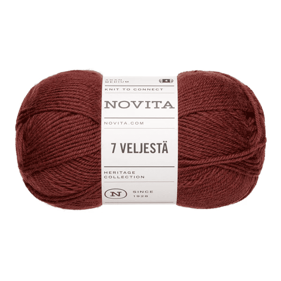 Novita 7 veljestÄ lanka ruoste 100g (651) Novita 7 veljestÄ lanka ruoste 100g (651)