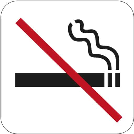 Habo tupakointi kielletty kyltti | säästötalo latvala