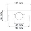 HABO VAHVISTUSLEVY OVEEN VALKOINEN 110x52MM - Image 3