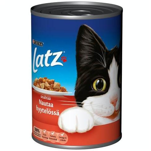 Latz kissan ateria naudanliha hyytlÖssÄ 400g | säästötalo latvala
