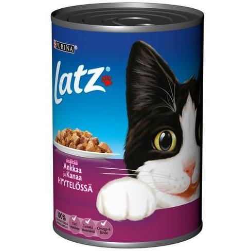 Latz kissan ateria liha ja ankka hyytelÖssÄ 400g | säästötalo latvala