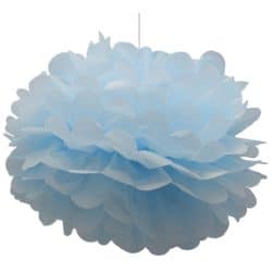 Pompom vaaleansininen riippuva koriste 35cm | säästötalo latvala