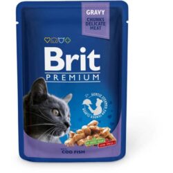 Brit premium turska kastikkeessa aikuisille kissoille 100g Brit premium turska kastikkeessa aikuisille kissoille 100g