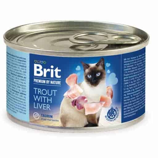 Brit premium taimen-maksa aikuisille kissoille 200g | säästötalo latvala