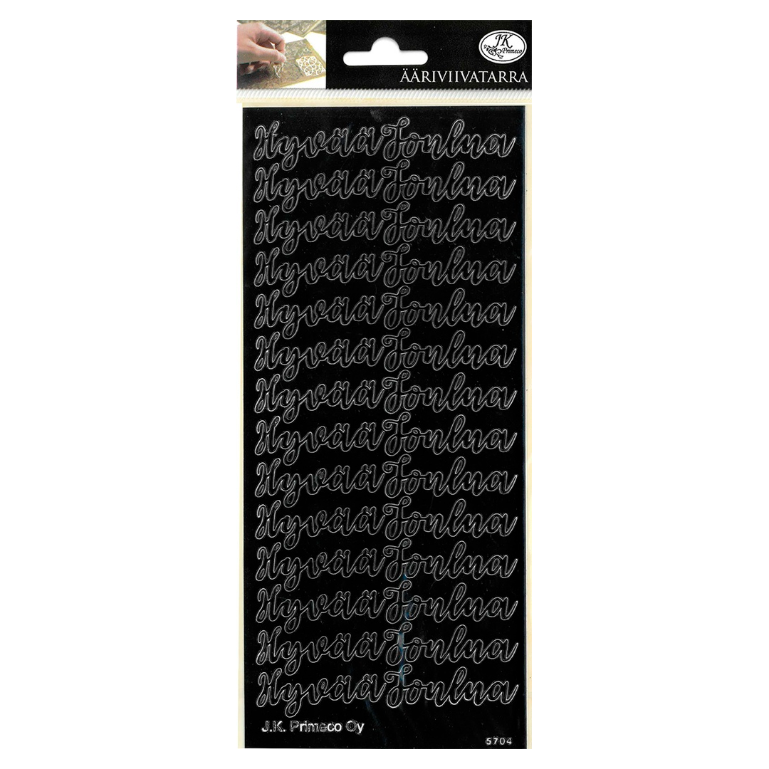 ÄÄRIVIIVATARRA HYVÄÄ JOULUA 1 MUSTA