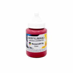 Akryylimaali-250ml-punainen_0 Png NOVACRAFT AKRYYLIMAALI PUNAINEN 250ML