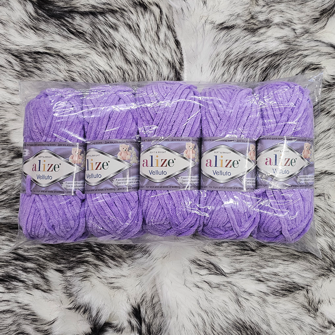 Alize velluto lanka 5-pak laventeli 100g (043) | säästötalo latvala