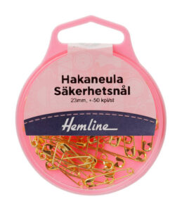 Hemline hakaneula kulta 23mm 50kpl | säästötalo latvala