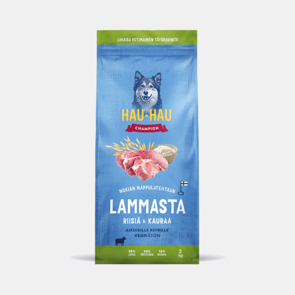 Hhc kuivaruoka lammasta riisiÄ ja kauraa aikuisille koirille 2kg | säästötalo latvala