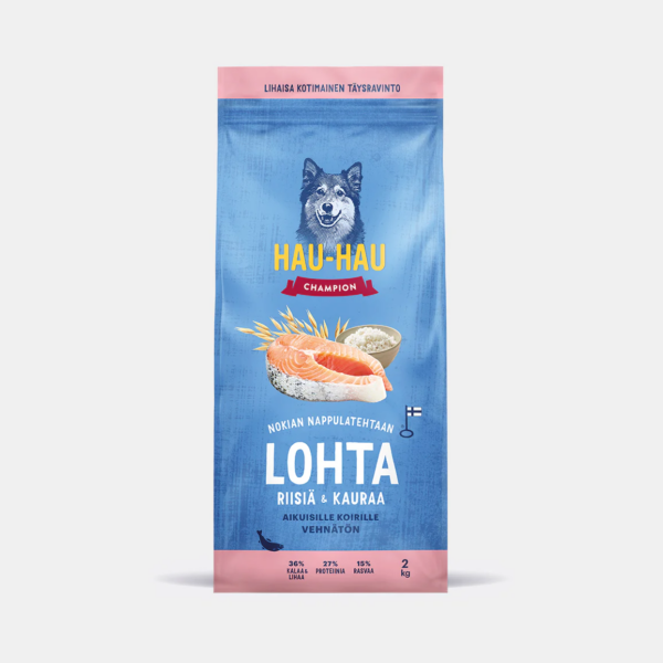 Hhc kuivaruoka lohta riisiÄ ja kauraa aikuisille koirille 2kg | säästötalo latvala