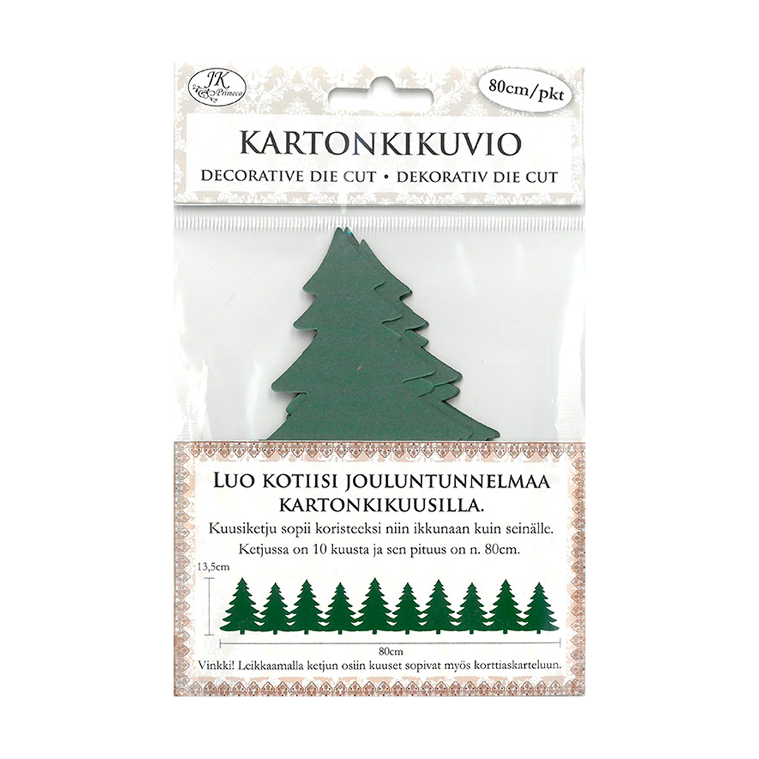 Kartonkikuvio kuusiketju 80cm | säästötalo latvala