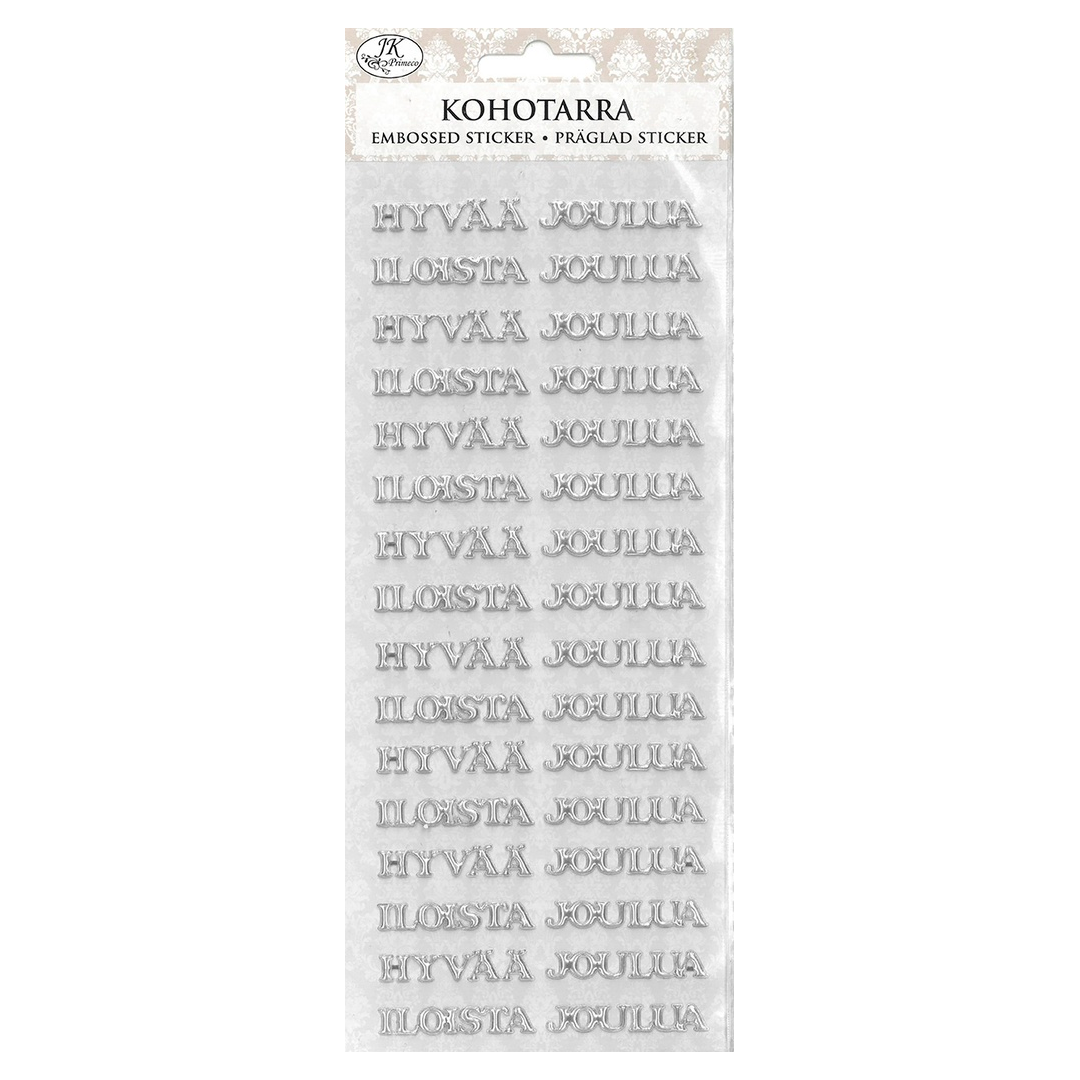 KOHOTARRA HYVÄÄ JOULUA HOPEA