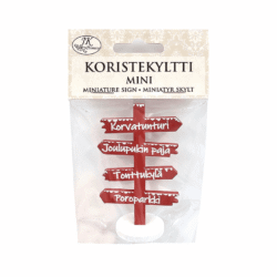 Koristekyltti mini punainen