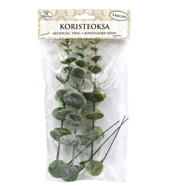 Koristeoksa eukalyptus huurre 3kpl | säästötalo latvala