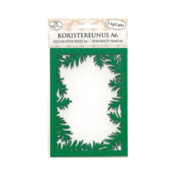 Koristereunus-a6-havut-vihrea-glitter-5kpl_0 Png KORISTEREUNUS A6 HAVUT VIHREÄ GLITTER 5KPL