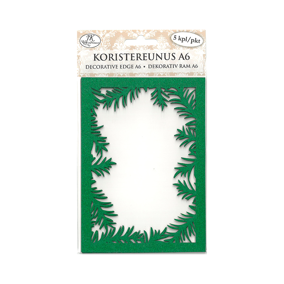 Koristereunus a6 havut vihreÄ glitter 5kpl | säästötalo latvala