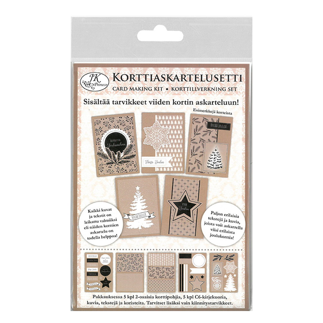 KORTTIASKARTELUSETTI JOULU NATUR