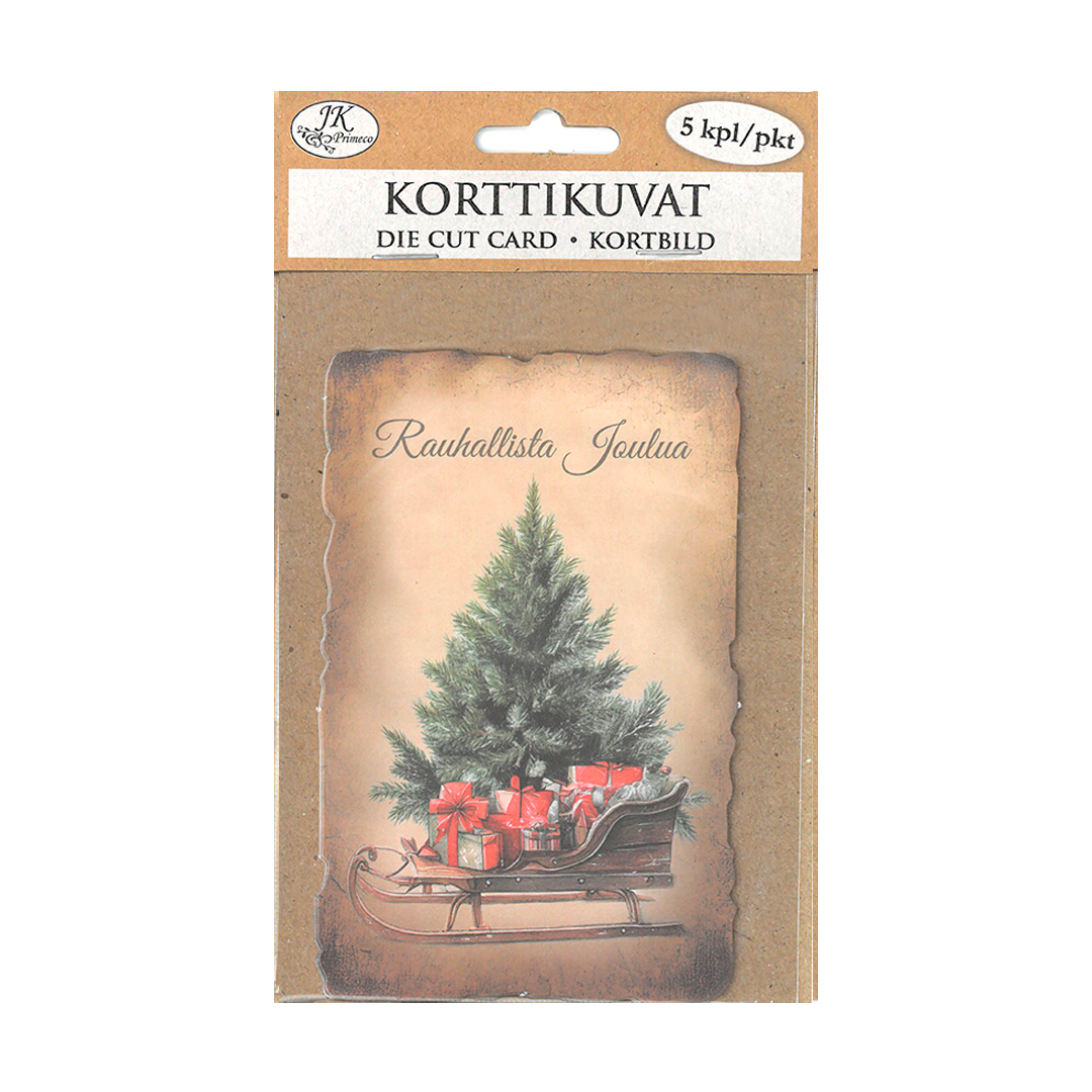 Korttikuva joulu nostalgia 5kpl | säästötalo latvala