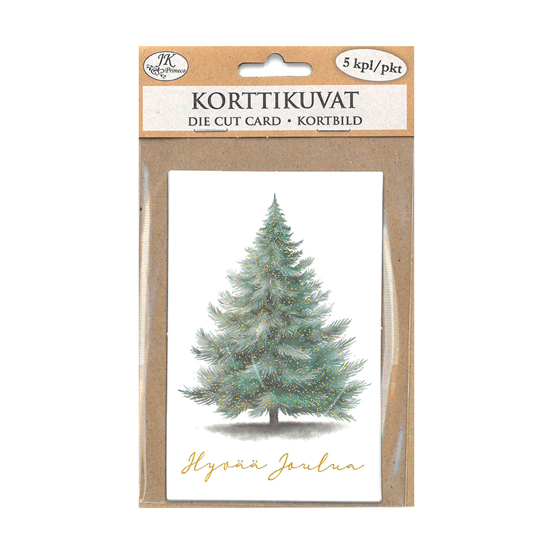 KORTTIKUVA KUUSI KULTA 5KPL