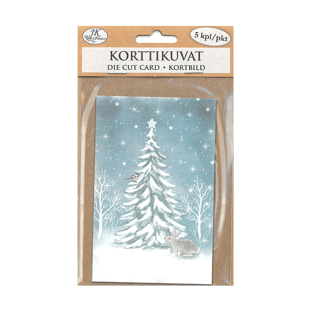 KORTTIKUVA TALVIMETSÄ PUPU 5KPL