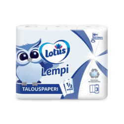 Lotus lempi talouspaperi puoliarkki 3rll/pkt Lotus lempi talouspaperi puoliarkki 3rll/pkt