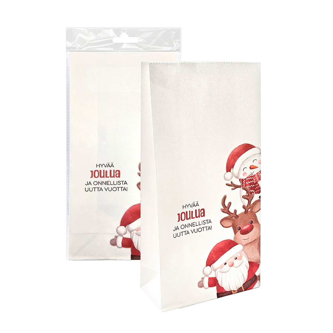 Lahjapussi iloiset jouluhahmot 5kpl | säästötalo latvala