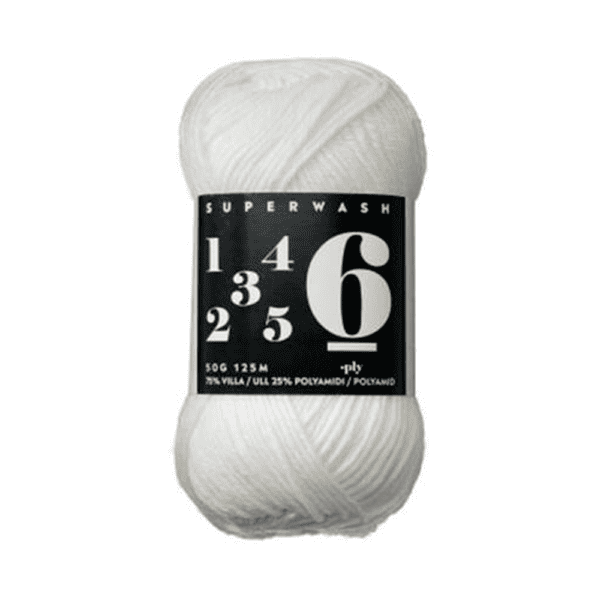 6-ply markus company sukkalanka valkoinen 50g (4001) | säästötalo latvala